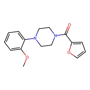 1-(2-Furoyl)-4-(2-methoxyphenyl)piperazine structure