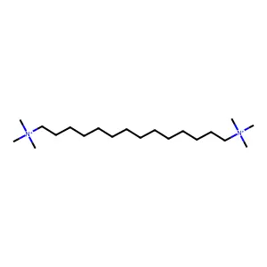 n,n,n,n',n',n'-hexamethyltetradecane-1,14-diaminium structure