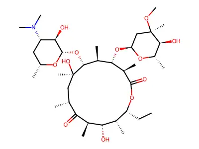 Erythromycin B structure