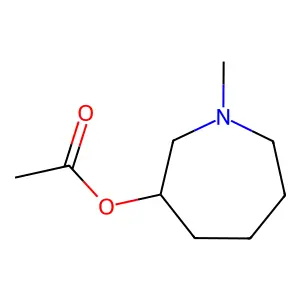 (1-methylazepan-3-yl) acetate structure