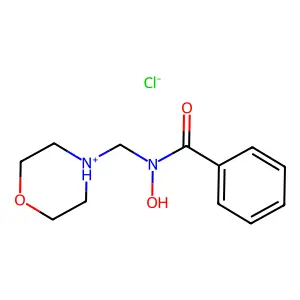 N-Morpholinomethylbenzohydroxamic acid hydrochloride structure