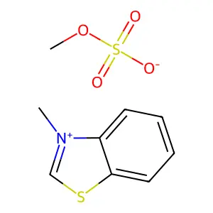 Benzothiazolium, 3-methyl-, methyl sulfate structure