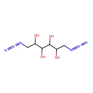 (2R,3R,4R,5R)-1,6-diazidohexane-2,3,4,5-tetrol structure