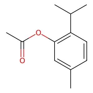 Thymol acetate structure
