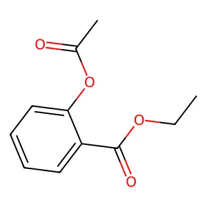 Ethyl 2-acetoxybenzoate structure