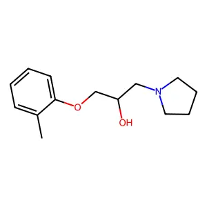 1-(2-methylphenoxy)-3-(pyrrolidin-1-yl)propan-2-ol structure