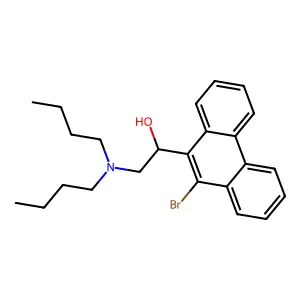 1-(10-bromophenanthren-9-yl)-2-(dibutylamino)ethanol structure
