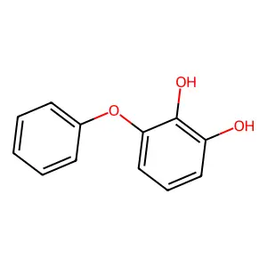 1,2-Benzenediol, 3-phenoxy- structure