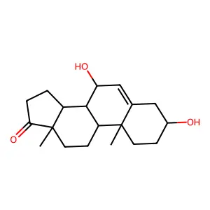 (3S,7S,8R,9S,10R,13S,14S)-3,7-dihydroxy-10,13-dimethyl-1,2,3,4,7,8,9,11,12,14,15,16-dodecahydrocyclopenta[a]phenanthren-17-one structure