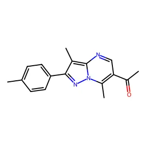 1-[3,7-dimethyl-2-(4-methylphenyl)pyrazolo[1,5-a]pyrimidin-6-yl]ethanone structure