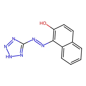 1-(2H-tetrazol-5-yldiazenyl)naphthalen-2-ol structure