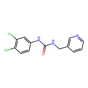 1-(3,4-dichlorophenyl)-3-(pyridin-3-ylmethyl)urea structure