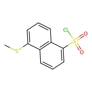 5-methylsulfanylnaphthalene-1-sulfonyl chloride structure