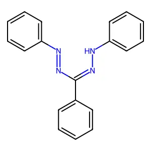 1,3,5-Triphenylformazan structure