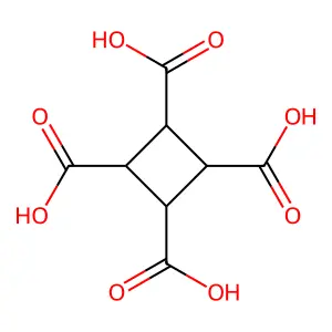 1,2,3,4-cyclobutanetetracarboxylic acid structure
