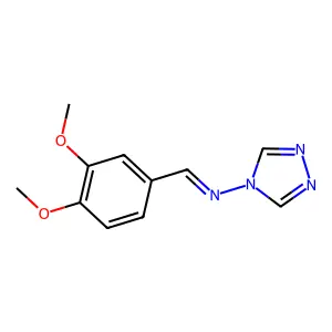 1-(3,4-Dimethoxyphenyl)-N-(4H-1,2,4-triazol-4-yl)methanimine structure