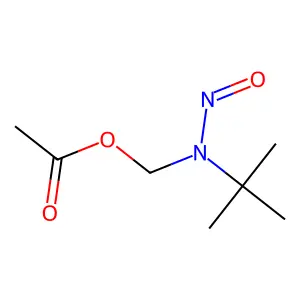 N-tert-Butyl-N-(acetoxymethyl)nitrosamine structure