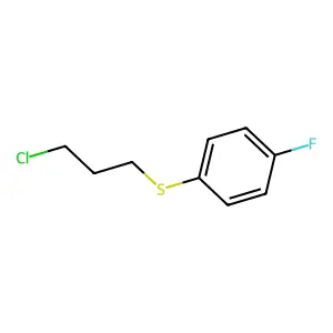 1-(3-chloropropylsulfanyl)-4-fluorobenzene structure