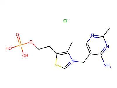 Monophosphothiamine structure