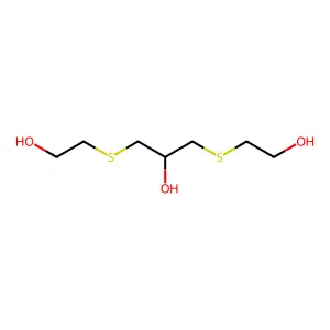 1,3-bis[(2-hydroxyethyl)sulfanyl]propan-2-ol structure