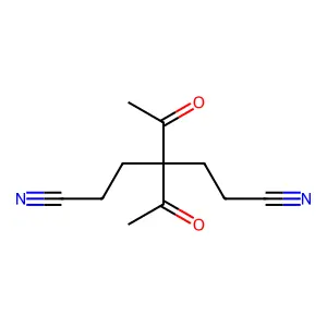 4,4-Diacetylheptanedinitrile structure