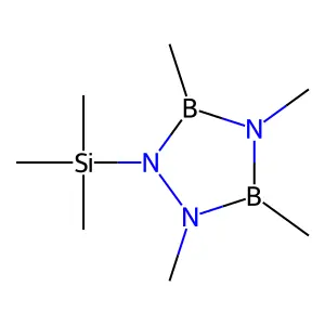 1,2,4,3,5-Triazadiborolidine, 1,3,4,5-tetramethyl-2-(trimethylsilyl)- structure