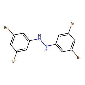 1,2-bis(3,5-dibromophenyl)hydrazine structure