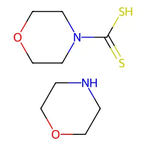 morpholinemorpholine-4-carbodithioic acid structure