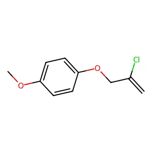 1-(2-chloroprop-2-enoxy)-4-methoxybenzene structure