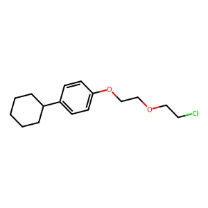 1-[2-(2-chloroethoxy)ethoxy]-4-cyclohexylbenzene structure