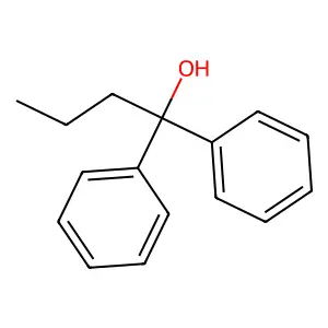 1,1-diphenylbutan-1-ol structure
