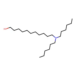 11-(dihexylamino)undecan-1-ol structure