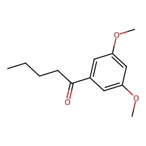 1-(3,5-dimethoxyphenyl)-1-pentanone structure