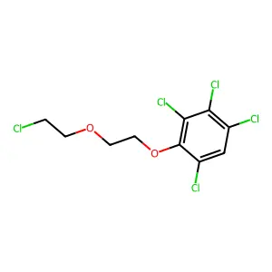 1,2,3,5-tetrachloro-4-[2-(2-chloroethoxy)ethoxy]benzene structure