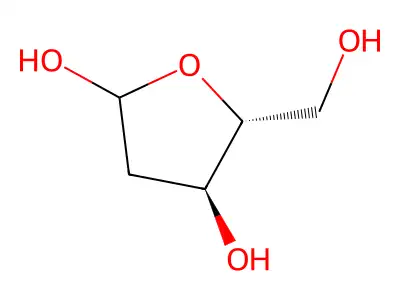 2-Deoxy-D-ribose structure