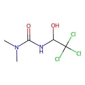1,1-dimethyl-3-(2,2,2-trichloro-1-hydroxyethyl)urea structure