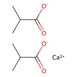 isobutyric acid, calcium salt structure