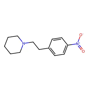 1-[2-(4-nitrophenyl)ethyl]piperidine structure