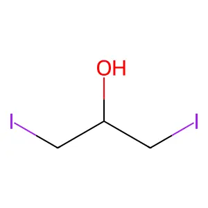 1,3-diiodopropan-2-ol structure