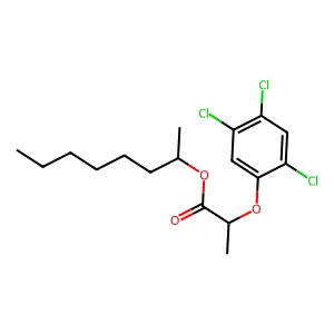 octan-2-yl 2-(2,4,5-trichlorophenoxy)propanoate structure