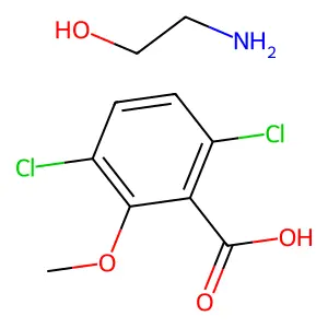 Dicamba-olamine structure