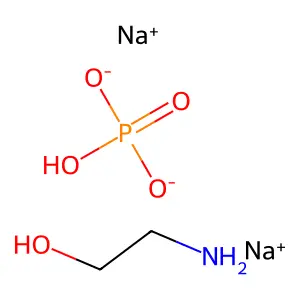 Disodium monoethanolamine phosphate structure
