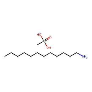 Dodecylammonium methanearsonate structure