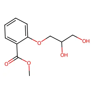 methyl 2-(2,3-dihydroxypropoxy)benzoate structure