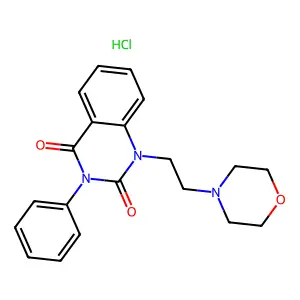 1-(2-morpholin-4-ylethyl)-3-phenylquinazoline-2,4-dione;hydrochloride structure