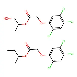 2,4,5-T propylene glycol isobutyl ether ester structure