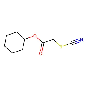 Cyklohexylthiokyanoacetat structure