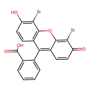 Benzoic acid, 2-(4,5-dibromo-6-hydroxy-3-oxo-3H-xanthen-9-yl)- structure