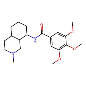 N-[(4aR,8aS)-2-methyl-3,4,4a,5,6,7,8,8a-octahydro-1H-isoquinolin-8-yl]-3,4,5-trimethoxybenzamide structure