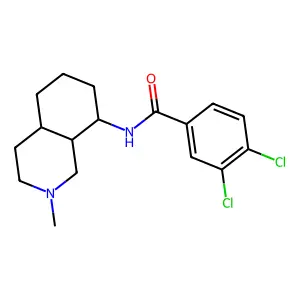 N-[(4aR,8aS)-2-methyl-3,4,4a,5,6,7,8,8a-octahydro-1H-isoquinolin-8-yl]-3,4-dichlorobenzamide structure